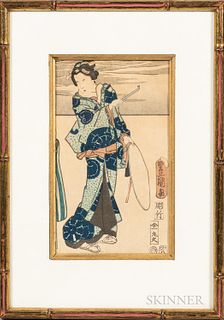 Framed Japanese Woodblock Print