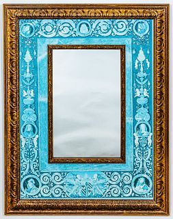 Decorated Giltwood Mirror