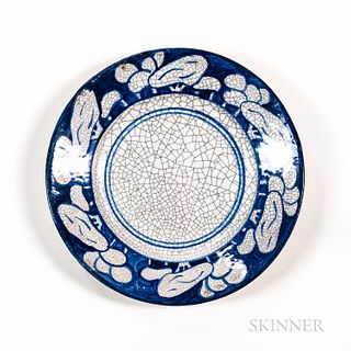 Dedham Pottery "Snow Tree" Pattern Plate