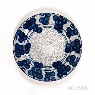Dedham Pottery "Grape" Pattern Plate