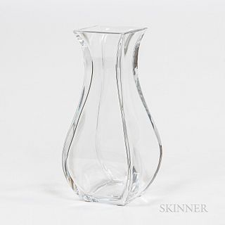 Baccarat Clear Glass Vase
