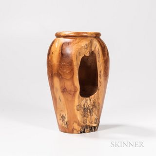 Turned Spalted Wood Vase