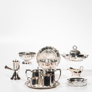 Group of Silver-plated Tableware