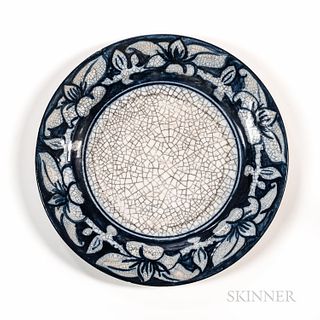 Dedham Pottery "Magnolia" Pattern Plate