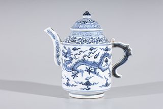 Chinese Enameled Porcelain Teapot