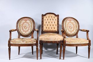 Set of Three French Antique Chairs