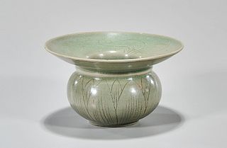 Korean Celadon Glazed Table Vessel