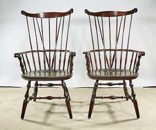 Set of Six Windsor-Style Chairs