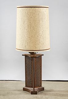 Vintage Wood Table Lamp