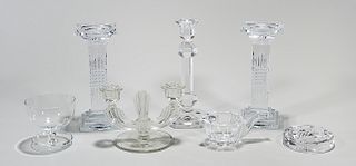 Group of Seven Various Crystal Glassware Pieces