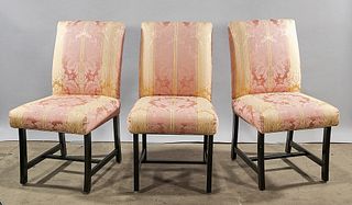 Set of Eight Upholstered Chairs