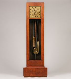 Zentra German Art Deco Grandfather Clock c1930
