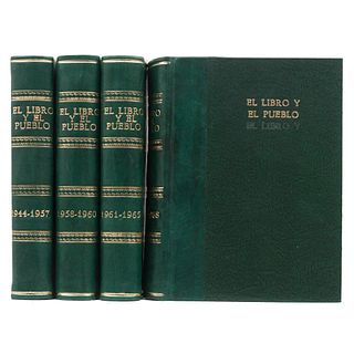Quirozz, Alberto. El Libro y el Pueblo. México: Órgano del Departamento de Bibliotecas de la SEP, 1954 - 1968. Piezas: 4.