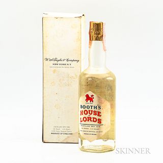 Booth's House of Lords Dry Gin, 1 4/5 quart bottle (oc)