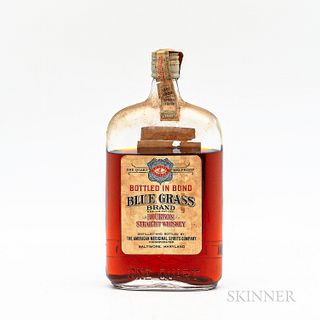 Blue Grass Brand Straight Bourbon Whiskey 17 Years Old 1917, 1 quart bottle