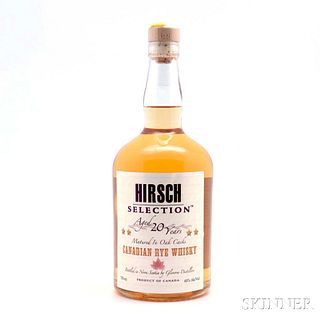 Hirsch Selection Canadian Rye 20 Years Old, 1 750ml bottle