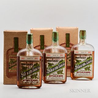 Kentucky Greenbrier 11 Years Old 1913, 3 pint bottles (oc)