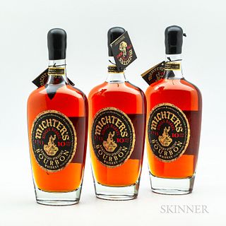 Michter's Single Barrel Bourbon 10 Years Old, 3 750ml bottles (oc)