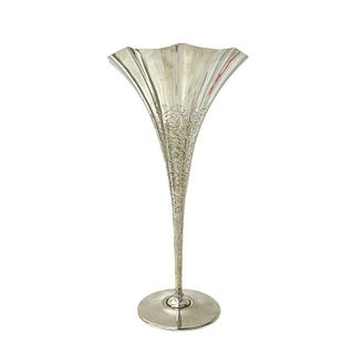Tiffany Sterling Silver Trumpet Vase