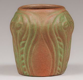 Van Briggle Mountain Crag Green Vase c1920s