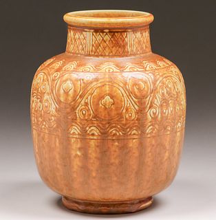 Rookwood Pottery #2912 Matte Brown Vase 1925
