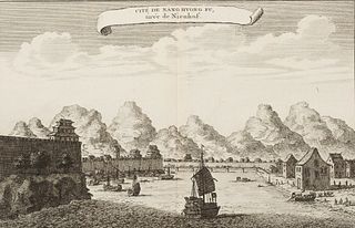 Jacques Nicolas Bellin Panoramic Map of Cite De Nag Hyong Fu