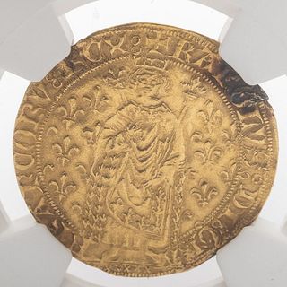 15th century French gold coin