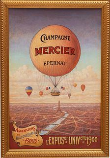 Mercier Champagne Balloon Painting