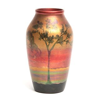 Weller Lasa Pottery Luster Glazed vase