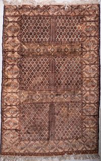Rare Large Caucasian Silk Antique Carpet