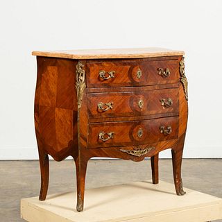 Louis XV Style Three-Drawer Parquetry Commode