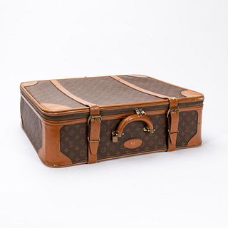 LOUIS VUITTON FRENCH COMPANY LV CANVAS SUITCASE