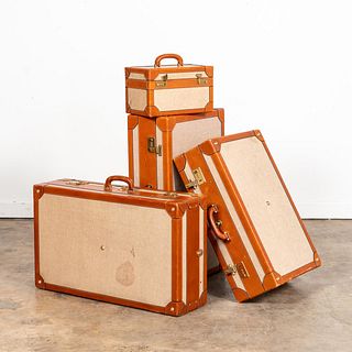 SET, FOUR PIECES OF ENGLISH HENRY'S LONDON LUGGAGE