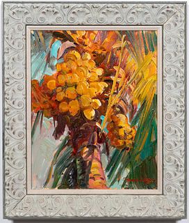 JAMES KERR, YELLOW MALAYAN COCONUTS OIL, ON CANVAS