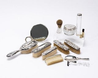 13 PCS, STERLING ACCESSORIES, WATERFORD & GORHAM