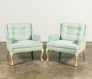 PR., 20TH C. PAINTED FRENCH PROVINCIAL ARMCHAIRS