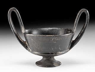 Etruscan Bucchero Blackware Kantharos