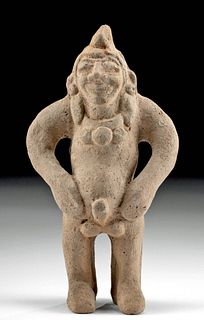 Maya Pottery Standing Whistle Figure