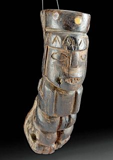 Nazca Wood Prisoner Effigy w/ Nacre Inlay