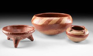 Lot of 3 Chupicuaro Pottery Vessels - Ex Harner