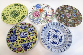Five Chinese Plates