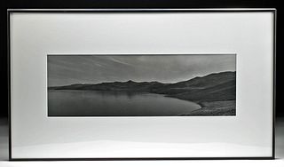 Signed B/W Photograph Lake Titicaca, M. Algaze