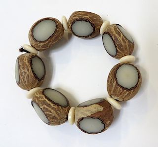 Decorative Bracelet With Nut-Like Design
