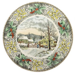 Currier Decorated Cabinet Plates