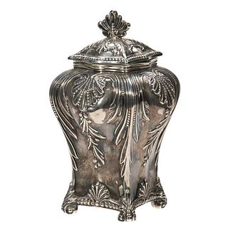 Victorian Sterling Tea Caddy