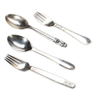 Collection of Georg Jensen and Danish Flatware