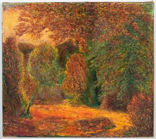 Allen Tucker "Autumn" Oil on Canvas