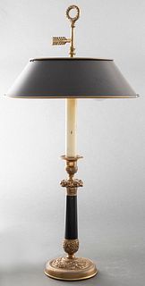 Empire Style Gilt Bronze Bouillotte Lamp