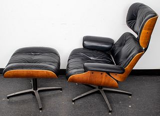 Frank Doerner Eames Style Lounge Chair & Ottoman