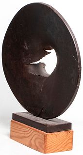 Lily Harmon Modern Abstract Steel Sculpture, 1976